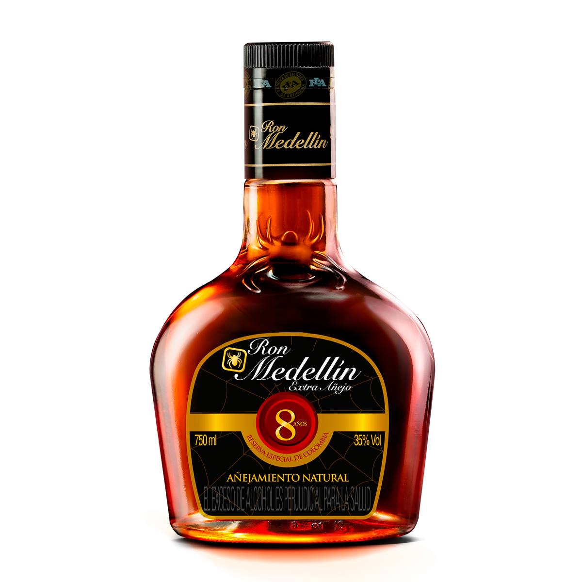 RON MEDELLIN EXTRA AÑEJO 8 AÑOS 35% 750ML