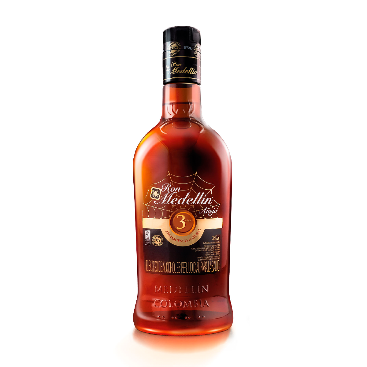RON MEDELLIN 3 AÑEJO 35% 750ML