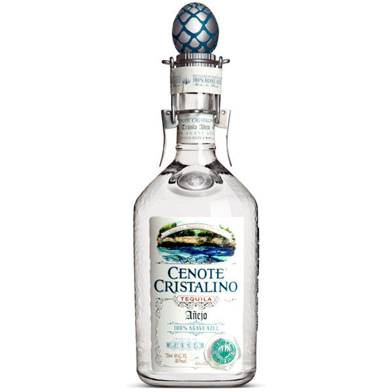 CENOTE AGAVE CRISTALINO AÑEJO 40% 6X750ML