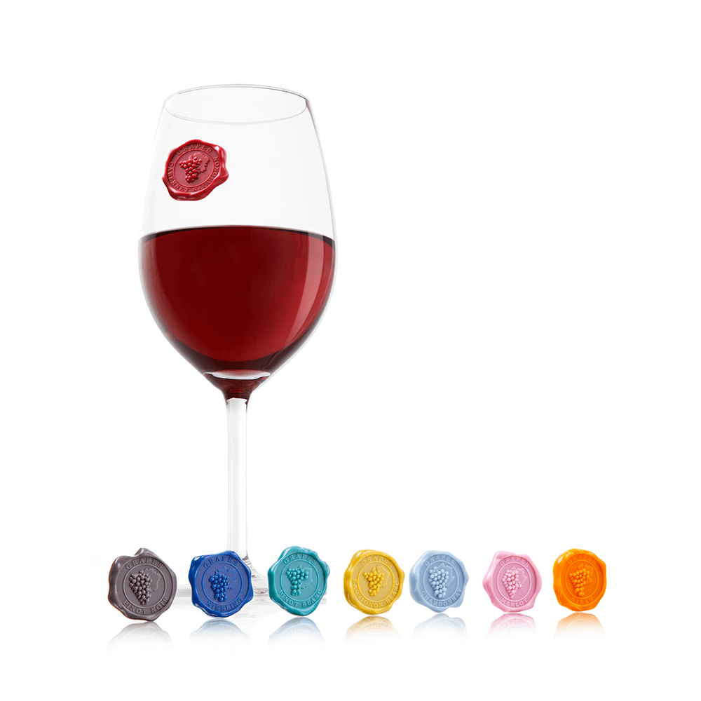 VACU VIN GLASS MARKERS - CLASSIC GRAPES