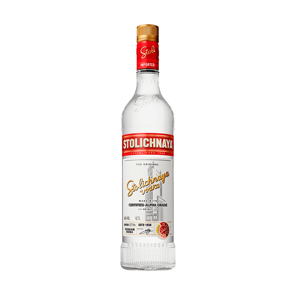 STOLICHNAYA VODKA 750ML