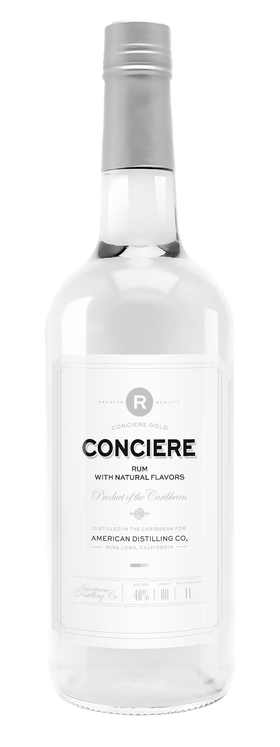 SILVER RUM CONCIERE 40% X 12 X 1L