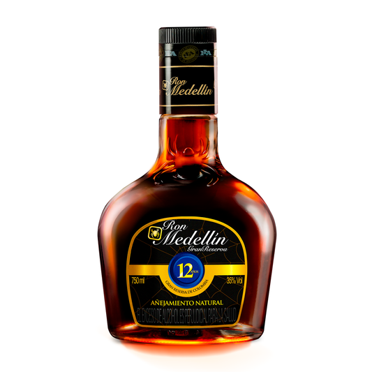 RON MEDELLIN GRAN RESERVA 12 ANOS  35% 750ML