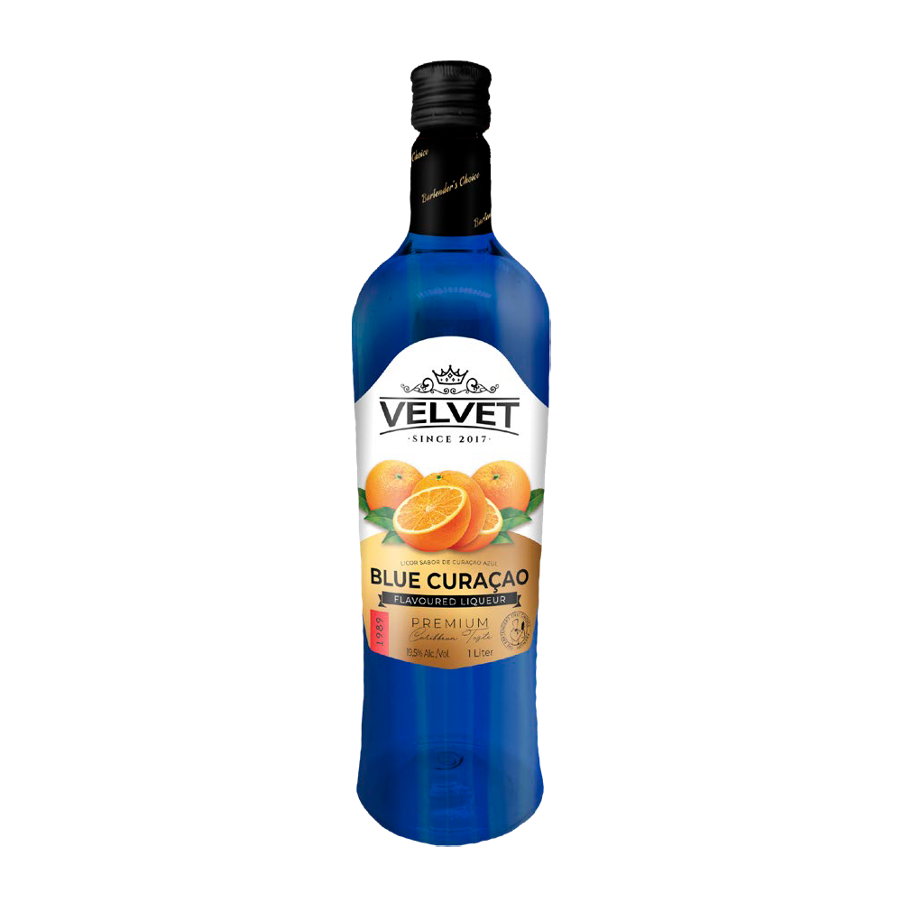 VELVET BLUE CURACAO PET 19.5% 12X1000ML