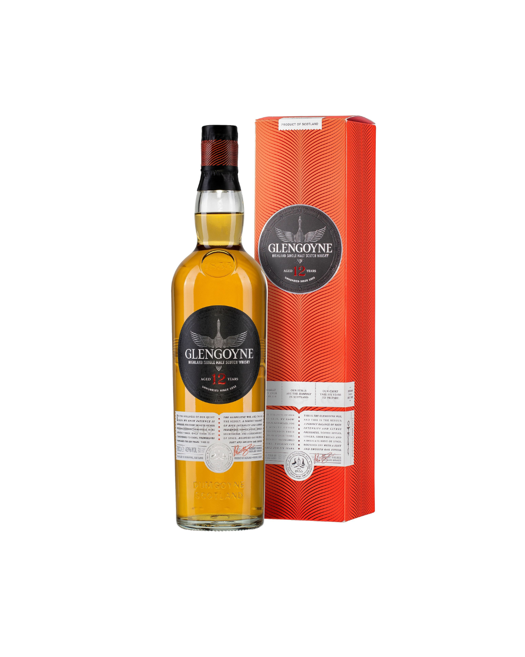 GLENGOYNE 12YO SINGLE MALT 43% 700ML