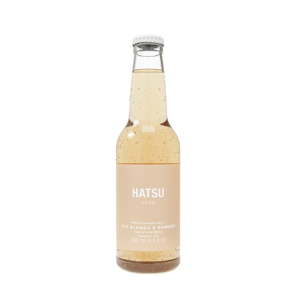 SODA HATSU UVA BLANCA & ROMERO BOT 6X300ML