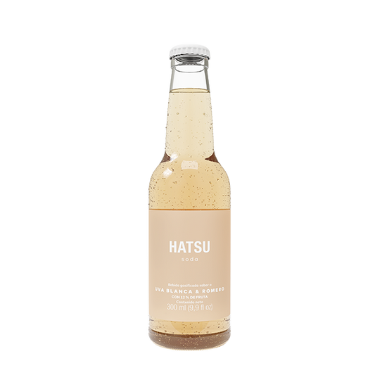 SODA HATSU UVA BLANCA & ROMERO BOT 6X300ML