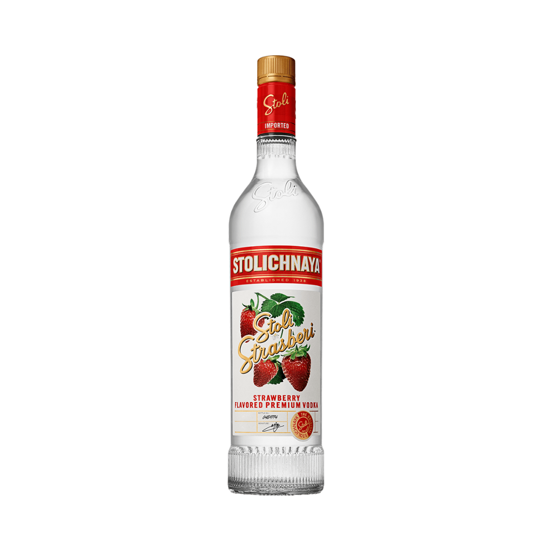 STOLICHNAYA VODKA STRAWBERRY 750ML