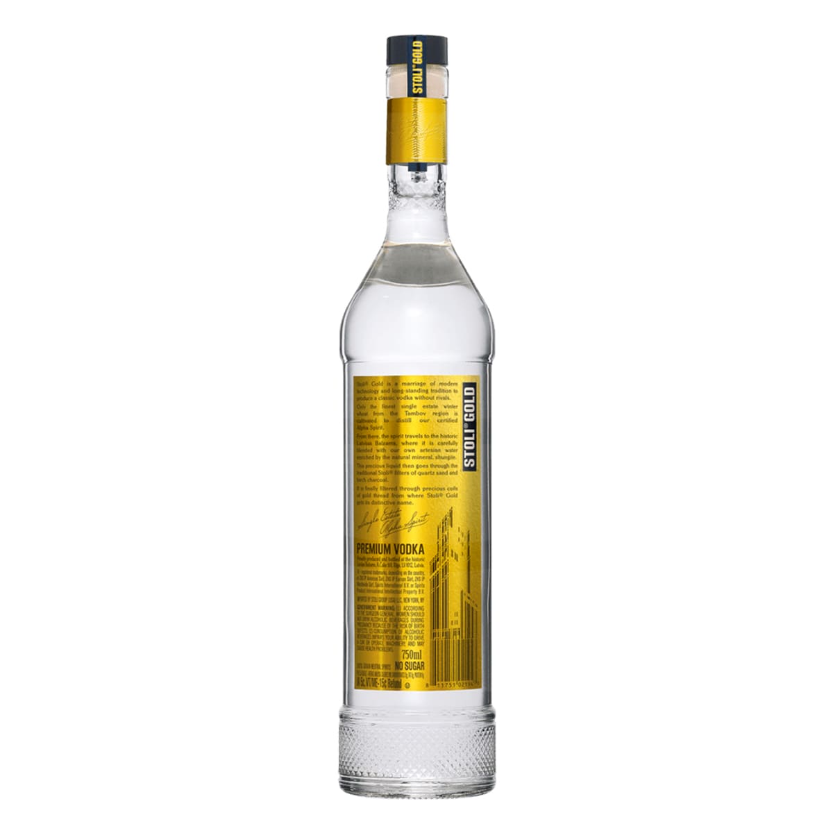 STOLICHNAYA VODKA GOLD 750ML